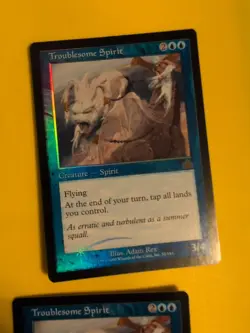 Troublesome Spirit x2 MTG CARD OLD BORDER FOIL 2 CARD. PROPHECY JUNE 2000. - Image 3