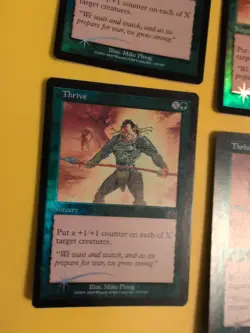 Thrive. Playset 4 Sorcery. MTG CARD OLD BORDER FOIL CARD. PROPHECY JUNE 2000. - Image 2