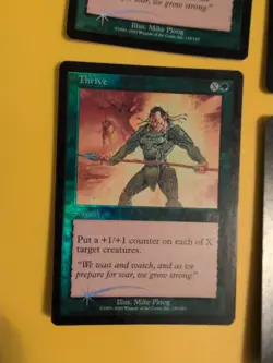 Thrive. Playset 4 Sorcery. MTG CARD OLD BORDER FOIL CARD. PROPHECY JUNE 2000. - Image 3