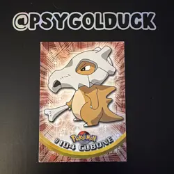 OFFICIAL POKEMON CARD TOPPS CUBONE #104 LP CONDITION - Image 1
