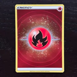 Pokemon 2022 Fire Energy Crown Zenith Sword & Shield Reverse Holo Card NM - Image 1