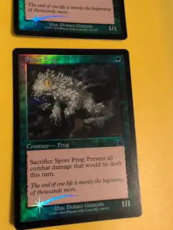 Spore Frog x2 FROG MTG CARD OLD BORDER FOIL 2 CARD. PROPHECY JUNE 2000. - Image 3