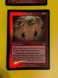 Task Mage Assembly x2 Enchantment MTG OLD BORDER FOIL CARD. PROPHECY JUNE 2000. - Image 4