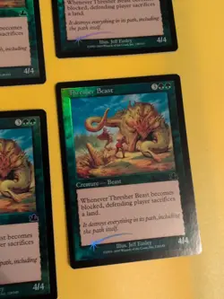 Thresher Beast x4 playset MTG 4 CARD OLD BORDER FOIL CARD. PROPHECY JUNE 2000. - Image 2