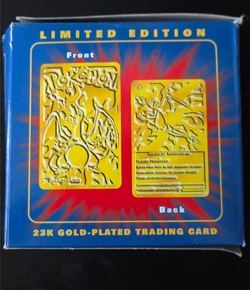 Sealed 1999 Pokemon Charizard 23K Gold Card Burger King Promo #6 w/Box & Ball - Image 1