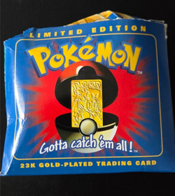 Sealed 1999 Pokemon Charizard 23K Gold Card Burger King Promo #6 w/Box & Ball - Image 3