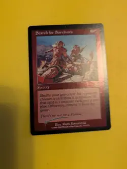 Search for Survivors. Sorcery.MTG CARD OLD BORDER FOIL CARD. PROPHECY JUNE 2000. - Image 1
