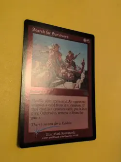 Search for Survivors. Sorcery.MTG CARD OLD BORDER FOIL CARD. PROPHECY JUNE 2000. - Image 3