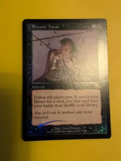 Rhystic Tutor. Sorcery MTG CARD OLD BORDER FOIL CARD. PROPHECY JUNE 2000. - Image 4