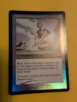 Sheltering Prayers. enchantment MTG OLD BORDER FOIL CARD. PROPHECY JUNE 2000. - Image 3
