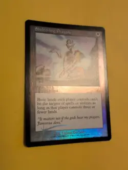 Sheltering Prayers. enchantment MTG OLD BORDER FOIL CARD. PROPHECY JUNE 2000. - Image 4