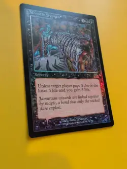 Rhystic Syphon, Sorcery MTG CARD OLD BORDER FOIL CARD. PROPHECY JUNE 2000. - Image 5