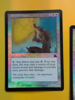 Rhystic Lightning & 2 Rhystic Circle MTG OLD BORDER FOIL 3 CARD. PROPHECY - Image 4