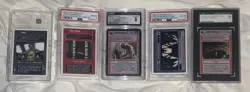 Star Wars CCG Five Graded Cards - Two PSA, One SGC, One TAG, One CGC - Image 1