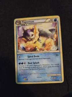 Vaporeon - 52/95 - Pokemon Call of Legends Non-Holo Card - Image 1