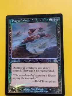 Plague Wind. Sorcery MTG CARD OLD BORDER FOIL CARD. PROPHECY JUNE 2000. - Image 1