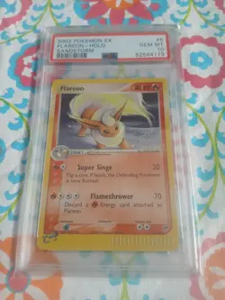 Pokemon Card Ex Sandstorm #5 Flareon Holo PSA 10 GEM MINT 2003 Vintage - Image 3