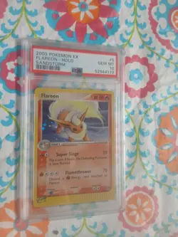 Pokemon Card Ex Sandstorm #5 Flareon Holo PSA 10 GEM MINT 2003 Vintage - Image 4
