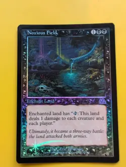 Noxious Field. Enchant Land MTG CARD OLD BORDER FOIL CARD. PROPHECY JUNE 2000. - Image 1