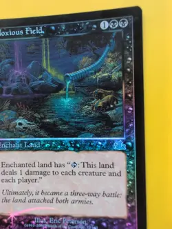 Noxious Field. Enchant Land MTG CARD OLD BORDER FOIL CARD. PROPHECY JUNE 2000. - Image 2