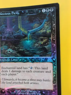 Noxious Field. Enchant Land MTG CARD OLD BORDER FOIL CARD. PROPHECY JUNE 2000. - Image 3