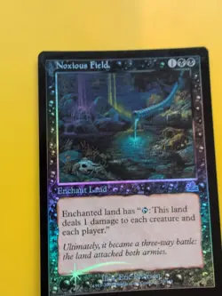 Noxious Field. Enchant Land MTG CARD OLD BORDER FOIL CARD. PROPHECY JUNE 2000. - Image 4