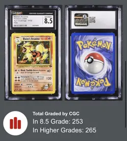 Blaine's Arcanine 1/132 Gym Challenge Holo Rare 2000 CGC 8.5 NM/MINT+ - Image 1