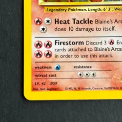 Blaine's Arcanine 1/132 Gym Challenge Holo Rare Pokemon Card - Image 5