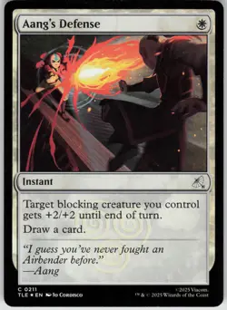 MTG Aang's Defense () Foil NM Avatar: The Last Airbender: Eternal-Legal Magic 21 - Image 1