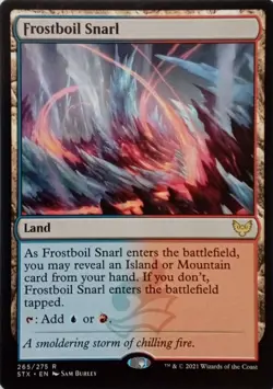 265/275 FROSTBOIL SNARL RARE STRIXHAVEN: SCHOOL OF MAGES MTG CARD - Image 1
