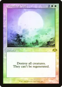 Magic The Gathering MTG WRATH OF GOD RETRO FRAME FOIL Dominaria Remastered NM - Image 1