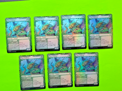 MTG Tarkir Dragonstorm - Lot of 7 Sagu Wildling - Showcase - Foil Cards - Image 1
