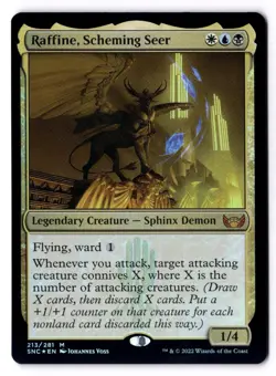 Raffine, Scheming Seer NM* FOIL Streets Of New Capenna 213/281 -UnltdCards - Image 1