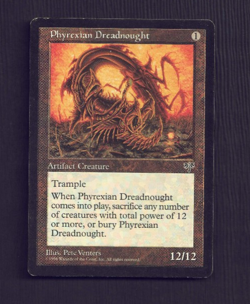 Phyrexian Dreadnought Mirage MI MP Moderately Played English MTG - Image 1