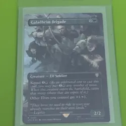 MTG Galadhrim Brigade - Borderless - Foil - 502 LTC x1 NM Rare - Image 1