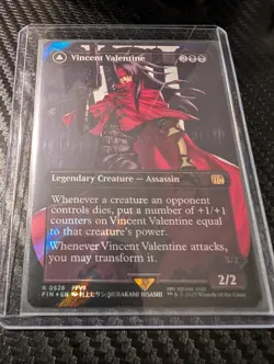 Magic the Gathering Final Fantasy Vincent Valentine Surge Foil Borderless Card - Image 1