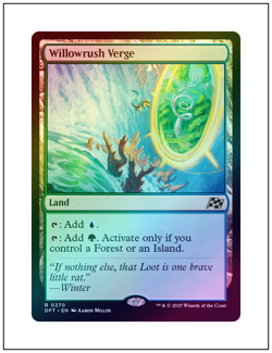 1x Willowrush Verge, Foil, Magic the Gathering MTG NM - Image 1