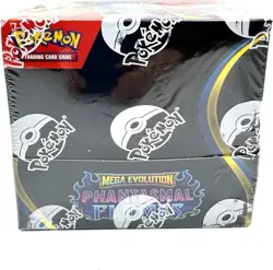 Pokemon TCG Mega Evolutions Phantasmal Flames ME02 Booster Display Box - Image 2