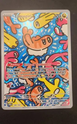 Pokemon TCG Tatsugiri Twilight Masquerade Illustration Rare 186/167 NM - Image 1