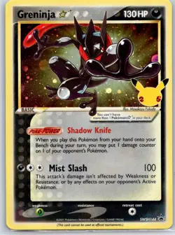 Pokemon TCG Greninja Star Promo Holofoil SWSH Promo Cards SWSH144 NM - Image 1