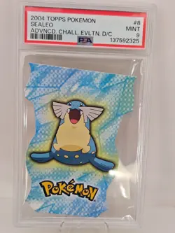 2004 Pokemon Advanced Challenge Die Cut Sealeo #8 PSA 9 - Image 1