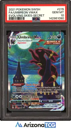 Pokemon 2021 Umbreon VMAX 215/203 Alt Art Evolving Skies GEM MINT PSA 10 - Image 1