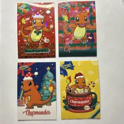 Pokemon Database Merry Christmas set Lot of 4 Charmanders - Image 1