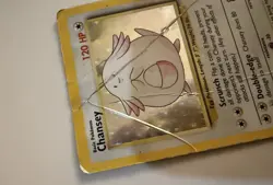Pokemon TCG Chansey Base Set Holo Rare Card 3/102 Heavily Played 1999 - Image 4