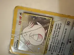 Pokemon TCG Chansey Base Set Holo Rare Card 3/102 Heavily Played 1999 - Image 5