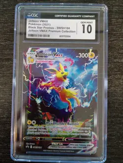 CGC 10 JOLTEON VMAX SWSH184 VMAX PREMIUM COLLECTION SWORD & SHIELD PROMO POKEMON - Image 1