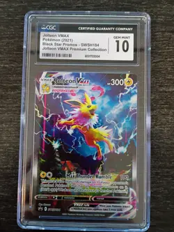 CGC 10 JOLTEON VMAX SWSH184 VMAX PREMIUM COLLECTION SWORD & SHIELD PROMO POKEMON - Image 4