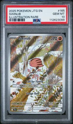 PSA 10 Swinub Illustration Rare IR Journey Together 165/159 #165 Pokemon - Image 1