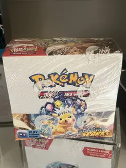 Pokemon TCG: Surging Sparks Factory Sealed Booster Box With Acrylic Case - Image 2