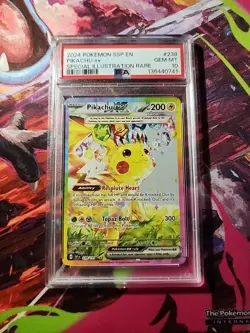 Pokemon TCG : PSA 10 Pikachu ex - SIR 238/191 - Surging Sparks. PSA Fresh - Image 1